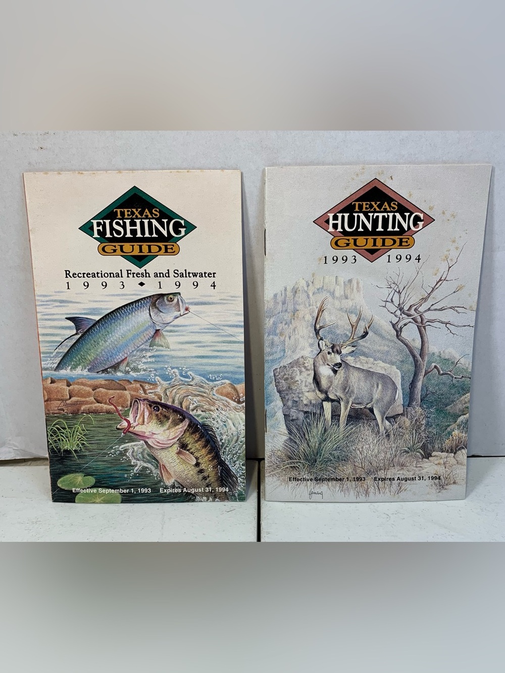 Texas Fishing & Hunting 1993-1994 Guide Pamphlet
